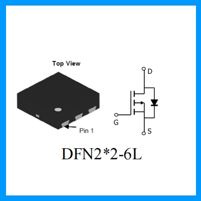 P沟道 DFN2X2-6封装 MOS管