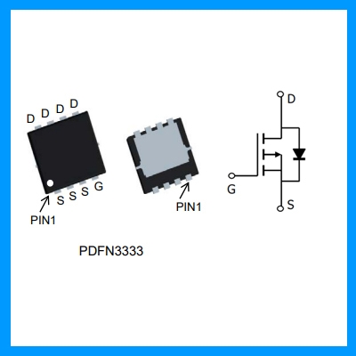 P沟道 DFN3X3-8封装 MOS管